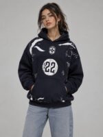 Temps Brazil Unisex Streetwear Hoodie-Black
