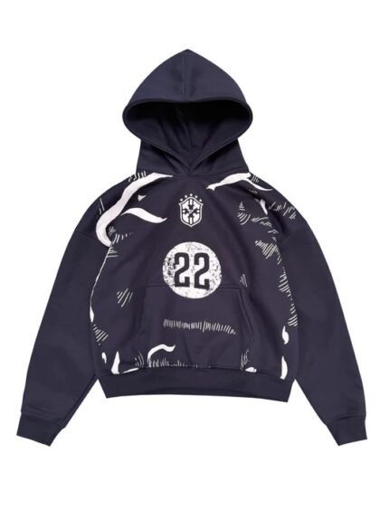 Temps Brazil Unisex Streetwear Hoodie-Black