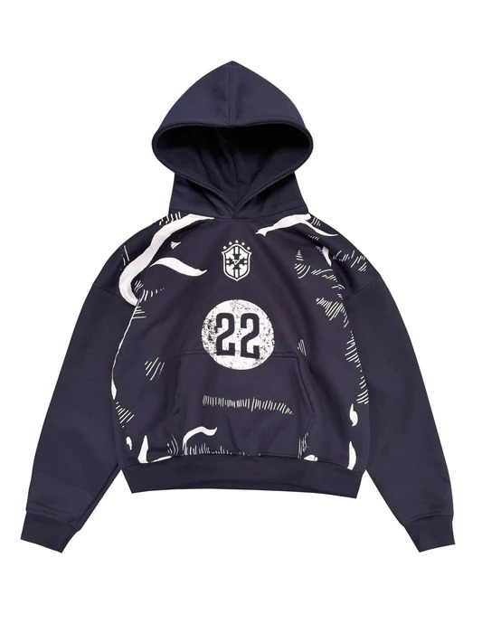 Temps Brazil Unisex Streetwear Hoodie-Black Temps Brazil Unisex Streetwear Hoodie-Black