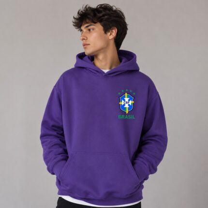 Temps CBF Brazil Hoodie -Vibrant purple