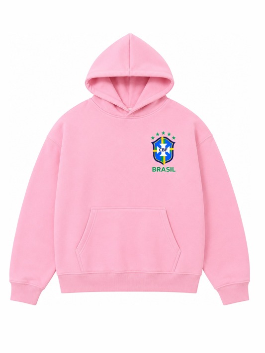 Temps CBF brazil Hoddie -Pink (3) Temps CBF brazil Hoddie -Pink