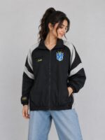 Corteiz x Brazil Athletic Jacket - Grey & Black