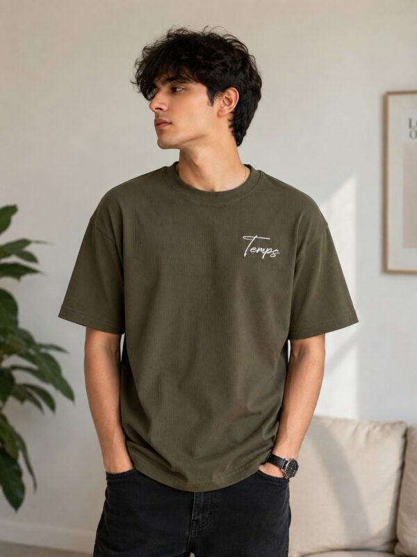 Temps Brazil T-shirt-Green waffle