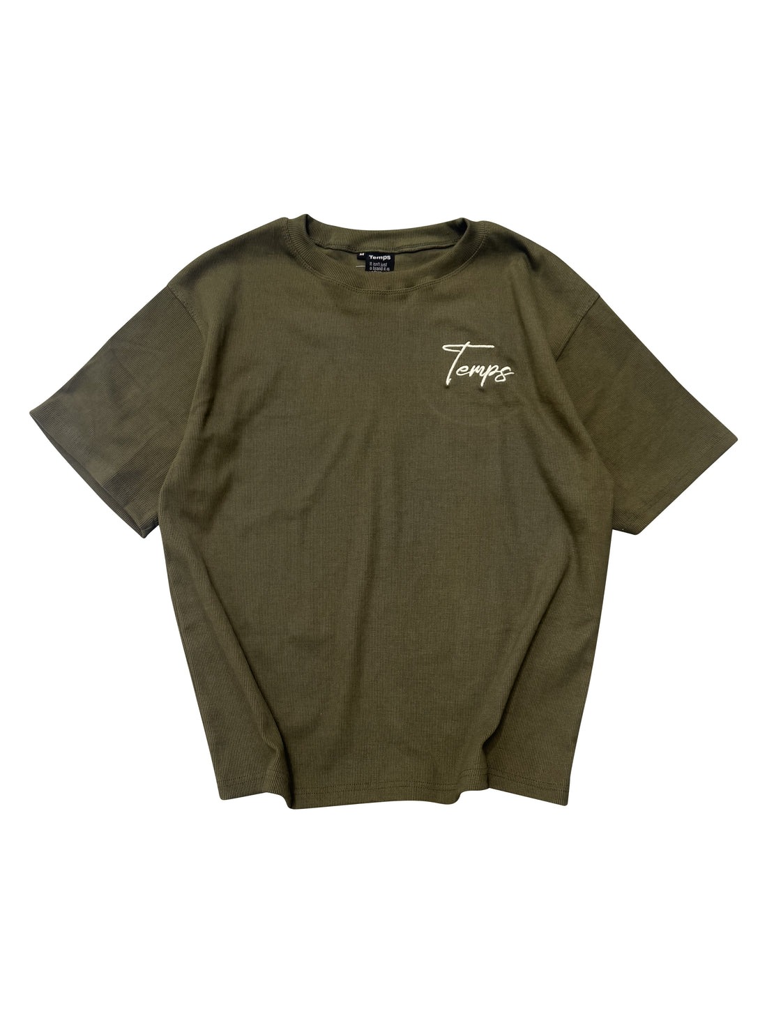 Temps Brazil T-shirt-Green waffle (4) Temps Brazil T-shirt-Green waffle